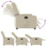 Cream Faux Leather Power Recliner by , Armchairs - Ref: Foro24-3204645, Price: 264,43 €, Discount: %