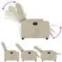 Cremefarbener Power-Liegestuhl aus Kunstleder von , Sessel - Ref: Foro24-3204645, Preis: 259,79 €, Rabatt: %