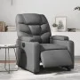 Sillón reclinable eléctrico de cuero sintético gris de , Sillones - Ref: Foro24-3204647, Precio: 258,46 €, Descuento: %