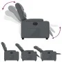 Sillón reclinable eléctrico de cuero sintético gris de , Sillones - Ref: Foro24-3204647, Precio: 258,46 €, Descuento: %