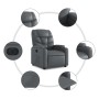 Gray Faux Leather Power Recliner by , Armchairs - Ref: Foro24-3204647, Price: 266,91 €, Discount: %