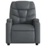 Sillón reclinable eléctrico de cuero sintético gris de , Sillones - Ref: Foro24-3204647, Precio: 258,46 €, Descuento: %