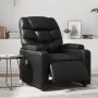 Sillón de masaje reclinable eléctrico cuero sintético negro de , Sillones - Ref: Foro24-3204651, Precio: 288,21 €, Descuento: %