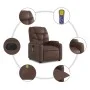Elektrischer Liegemassagesessel Kunstleder braun von , Sessel - Ref: Foro24-3204653, Preis: 270,76 €, Rabatt: %