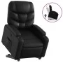 Sillón reclinable elevable cuero artificial negro de , Sillones - Ref: Foro24-3204658, Precio: 308,66 €, Descuento: %