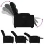 Sillón reclinable elevable cuero artificial negro de , Sillones - Ref: Foro24-3204658, Precio: 308,66 €, Descuento: %