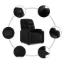 Sillón reclinable elevable cuero artificial negro de , Sillones - Ref: Foro24-3204658, Precio: 308,66 €, Descuento: %