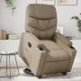 Sillón reclinable elevable cuero artificial color capuchino de , Sillones - Ref: Foro24-3204664, Precio: 311,73 €, Descuento: %