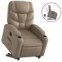 Sillón reclinable elevable cuero artificial color capuchino de , Sillones - Ref: Foro24-3204664, Precio: 311,73 €, Descuento: %