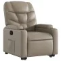 Sillón reclinable elevable cuero artificial color capuchino de , Sillones - Ref: Foro24-3204664, Precio: 311,73 €, Descuento: %