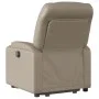 Sillón reclinable elevable cuero artificial color capuchino de , Sillones - Ref: Foro24-3204664, Precio: 311,73 €, Descuento: %