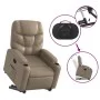 Sillón reclinable elevable cuero artificial color capuchino de , Sillones - Ref: Foro24-3204664, Precio: 311,73 €, Descuento: %