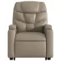 Sillón reclinable elevable cuero artificial color capuchino de , Sillones - Ref: Foro24-3204664, Precio: 311,73 €, Descuento: %
