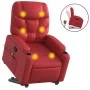 Sillón reclinable de masaje de pie cuero artificial rojo de , Sillones - Ref: Foro24-3204670, Precio: 288,61 €, Descuento: %