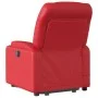 Sillón reclinable de masaje de pie cuero artificial rojo de , Sillones - Ref: Foro24-3204670, Precio: 288,61 €, Descuento: %