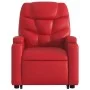 Sillón reclinable de masaje de pie cuero artificial rojo de , Sillones - Ref: Foro24-3204670, Precio: 288,61 €, Descuento: %