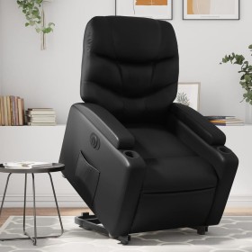 Sillón reclinable y elevable eléctrico cuero sintético negro de , Sillones - Ref: Foro24-3204672, Precio: 328,58 €, Descuento: %
