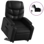 Electric black synthetic leather reclining and lifting armchair by , Armchairs - Ref: Foro24-3204672, Price: 328,81 €, Discou...