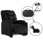 Sillón reclinable y elevable eléctrico cuero sintético negro de , Sillones - Ref: Foro24-3204672, Precio: 361,15 €, Descuento: %