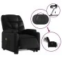 Sillón de masaje elevable eléctrico cuero sintético negro de , Sillones - Ref: Foro24-3204679, Precio: 377,04 €, Descuento: %