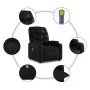 Sillón de masaje elevable eléctrico cuero sintético negro de , Sillones - Ref: Foro24-3204679, Precio: 377,04 €, Descuento: %