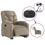 Sillón reclinable de masaje eléctrico cuero sintético capuchino de , Sillones - Ref: Foro24-3204685, Precio: 368,93 €, Descue...
