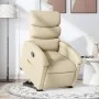 Sillón reclinable elevable de tela color crema de , Sillones - Ref: Foro24-3203987, Precio: 275,15 €, Descuento: %