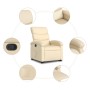 Cremefarbener Liegesessel aus Stoff von , Sessel - Ref: Foro24-3203987, Preis: 257,56 €, Rabatt: %
