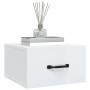 Wall-mounted bedside tables 2 units glossy white 35x35x20 cm by vidaXL, Nightstands - Ref: Foro24-812865, Price: 46,57 €, Dis...