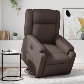 Brown synthetic leather electric reclining lift chair by , Armchairs - Ref: Foro24-3205166, Price: 319,56 €, Discount: %