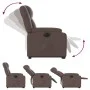 Brown synthetic leather electric reclining lift chair by , Armchairs - Ref: Foro24-3205166, Price: 376,12 €, Discount: %