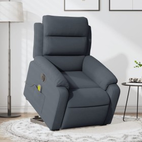 Dunkelgrauer Liege-Massagesessel aus Samt von , Sessel - Ref: Foro24-3205126, Preis: 349,71 €, Rabatt: %