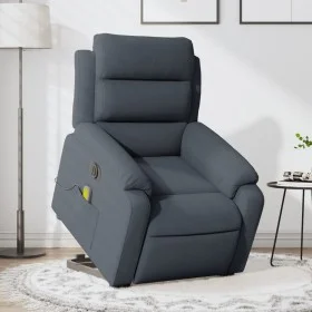 Sillón de masaje reclinable elevable terciopelo gris oscuro de , Sillones - Ref: Foro24-3205126, Precio: 376,92 €, Descuento: %