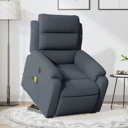 Sillón de masaje reclinable elevable terciopelo gris oscuro de , Sillones - Ref: Foro24-3205126, Precio: 377,29 €, Descuento: %