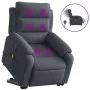 Dunkelgrauer Liege-Massagesessel aus Samt von , Sessel - Ref: Foro24-3205126, Preis: 376,92 €, Rabatt: %