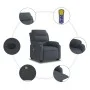 Dunkelgrauer Liege-Massagesessel aus Samt von , Sessel - Ref: Foro24-3205126, Preis: 376,92 €, Rabatt: %