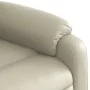 Electric lift massage armchair in synthetic cream leather by , Armchairs - Ref: Foro24-3205172, Price: 415,54 €, Discount: %