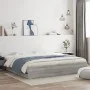 Sonoma gray engineered wood bed with drawers 200x200 cm by , Beds and slatted bases - Ref: Foro24-3207250, Price: 191,18 €, D...