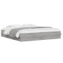 Sonoma gray engineered wood bed with drawers 200x200 cm by , Beds and slatted bases - Ref: Foro24-3207250, Price: 193,77 €, D...