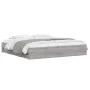 Sonoma gray engineered wood bed with drawers 200x200 cm by , Beds and slatted bases - Ref: Foro24-3207250, Price: 191,18 €, D...