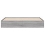 Sonoma graues Holzwerkstoffbett mit Schubladen 200x200 cm von , Betten und Lattenroste - Ref: Foro24-3207250, Preis: 193,77 €...
