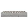 Sonoma gray engineered wood bed with drawers 200x200 cm by , Beds and slatted bases - Ref: Foro24-3207250, Price: 191,18 €, D...