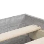 Sonoma gray engineered wood bed with drawers 200x200 cm by , Beds and slatted bases - Ref: Foro24-3207250, Price: 191,18 €, D...