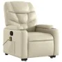 Cremefarbener Fußmassagesessel aus Kunstleder von , Sessel - Ref: Foro24-3204666, Preis: 322,05 €, Rabatt: %