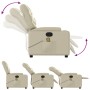 Cremefarbener Fußmassagesessel aus Kunstleder von , Sessel - Ref: Foro24-3204666, Preis: 298,39 €, Rabatt: %