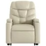 Cremefarbener Fußmassagesessel aus Kunstleder von , Sessel - Ref: Foro24-3204666, Preis: 322,05 €, Rabatt: %