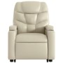 Cremefarbener Fußmassagesessel aus Kunstleder von , Sessel - Ref: Foro24-3204666, Preis: 298,39 €, Rabatt: %