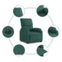Sillón reclinable eléctrico tela verde oscuro de , Sillones - Ref: Foro24-3204806, Precio: 240,85 €, Descuento: %