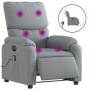 Light gray electric massage recliner chair by , Armchairs - Ref: Foro24-3204812, Price: 243,91 €, Discount: %
