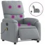 Sillón reclinable de masaje eléctrico tela gris claro de , Sillones - Ref: Foro24-3204812, Precio: 253,89 €, Descuento: %